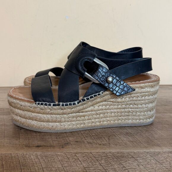 Rag & Bone Women's August Espadrille Wedge Platform Sandals size 38 - Picture 4 of 7
